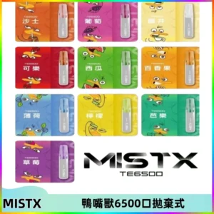 MISTX TE鴨嘴獸6500 Puffs抛棄式一次性抛棄式電子煙
