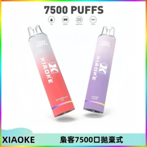 XIAOKE梟客7500Puffs跑馬燈拋棄式電子煙 可發光一次性